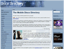 Tablet Screenshot of disco-directory.com